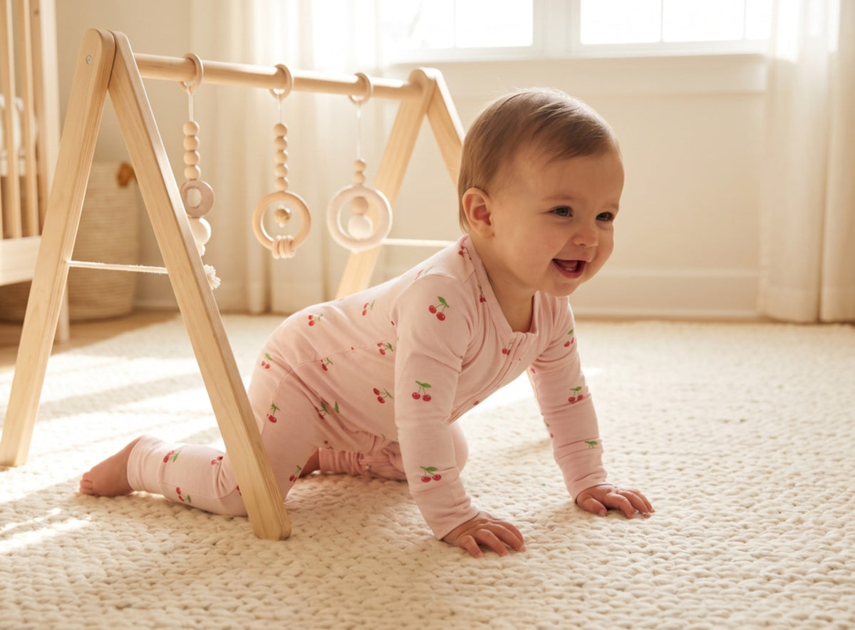 Cherry Kisses Baby Convertible Pajamas