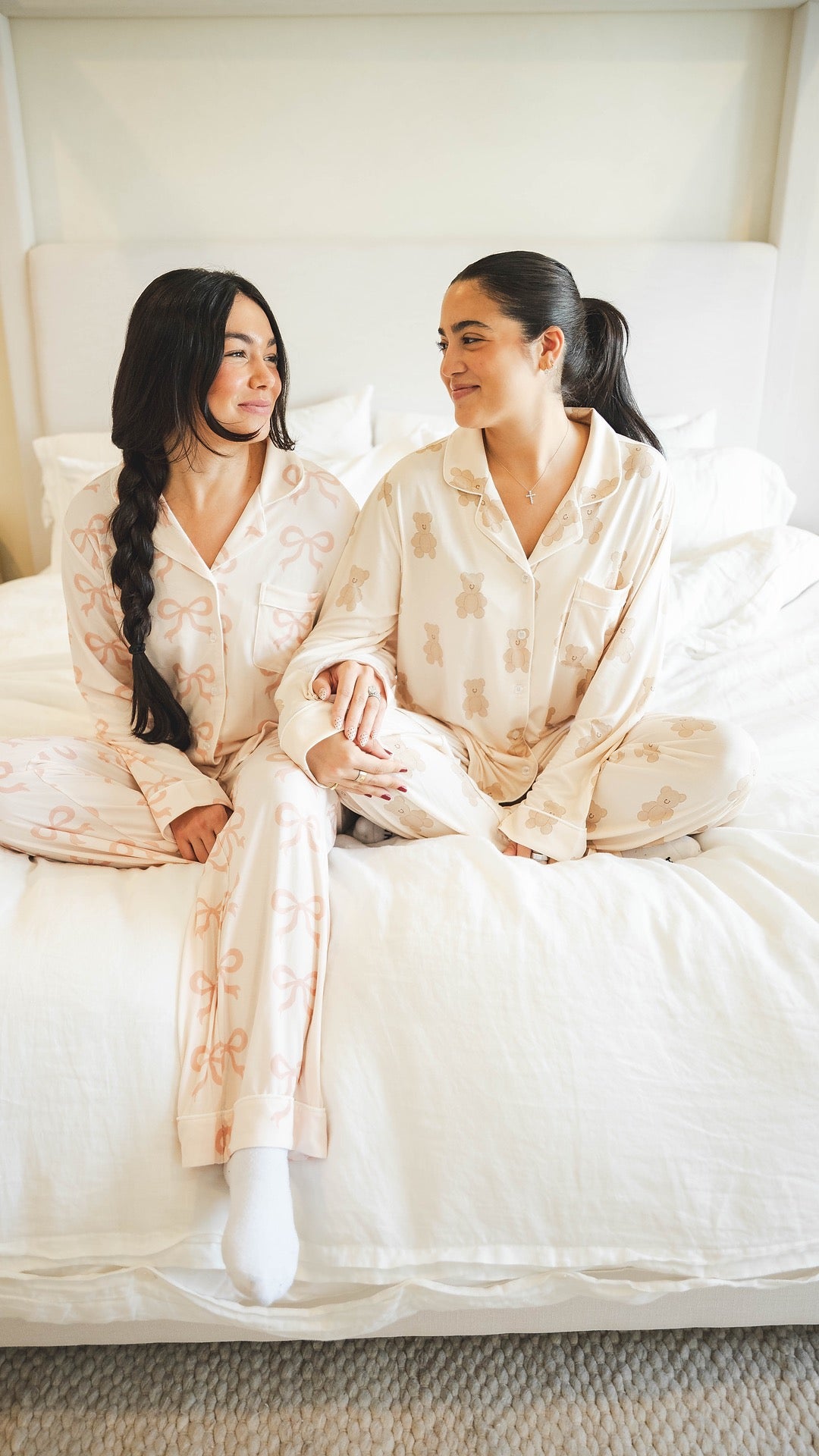 Rosè Ribbons Women's Pajama Set
