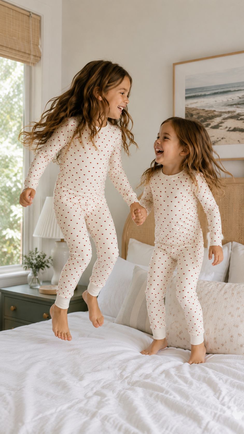 Lovers Grid Two Piece Pajama Set